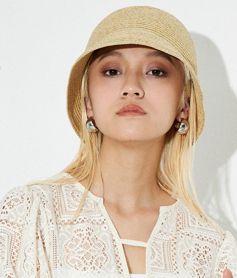 ハンドウォッシャブル ミックスカラー バケットハット 帽子
