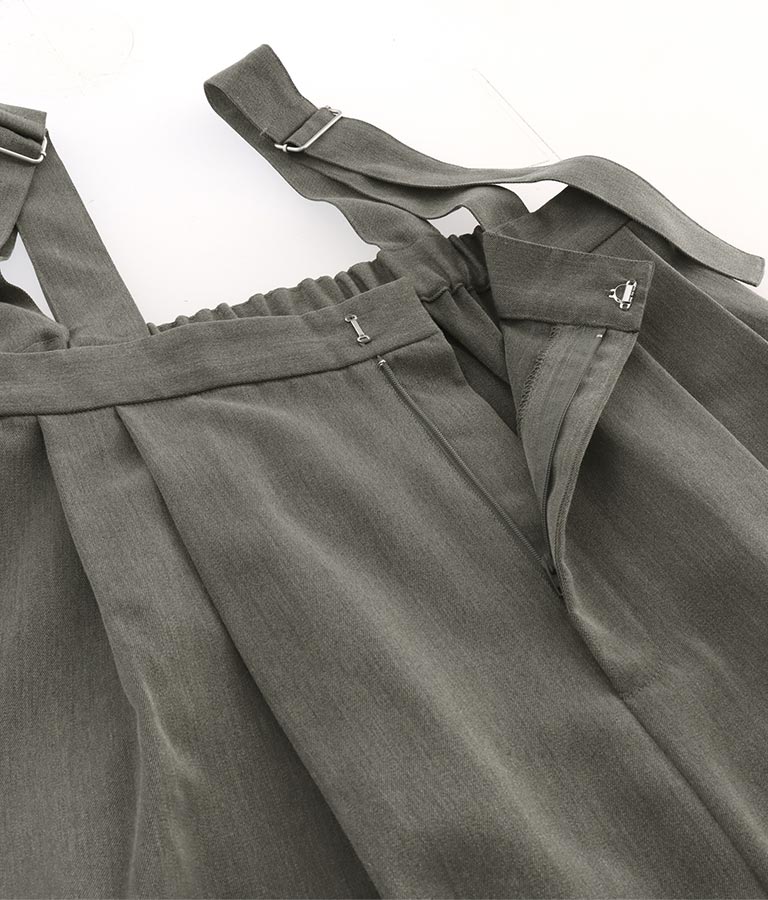 ベルト デザイン ワイド サロペット 797-9147