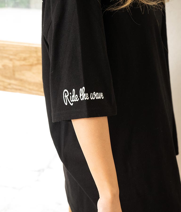 パームツリー チェッカーデザイン ビッグ 半袖 Tシャツ