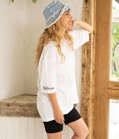 パームツリー チェッカーデザイン ビッグ 半袖 Tシャツ 853-5866