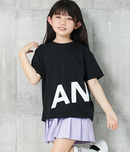 ANAP ロゴ 前後 プリント ビッグ Tシャツ 【親子お揃い】 423-3247