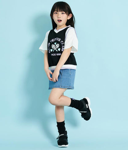 ベスト 重ね着風 TENNIS CLUB Tシャツ 423-3256