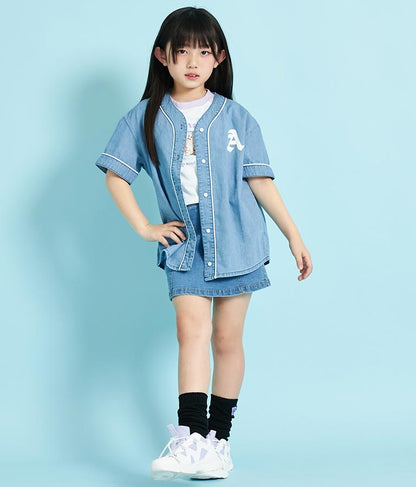 ベースボール 風 半袖 シャツ 424-3249