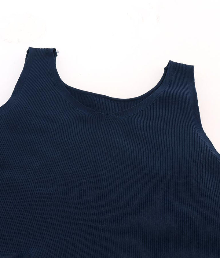 2WAY サイド スリット ロング ニット ワンピース 857-5802