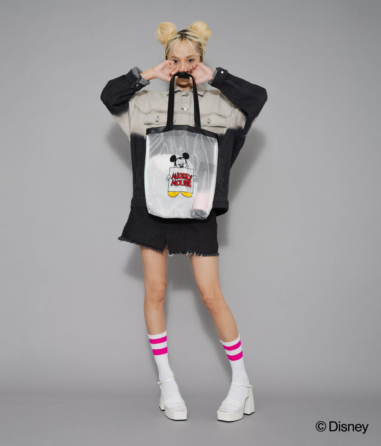 【ミッキーマウス】 ANAP メッシュ トート バッグ 799-9167