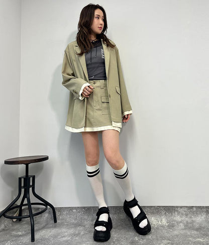 カットオフ テーラード ジャケット【別売りSETUP】 154-5570