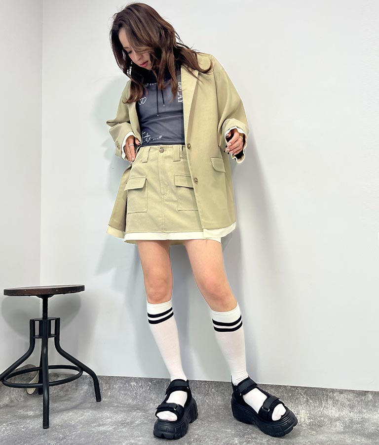 カットオフ テーラード ジャケット【別売りSETUP】 154-5570