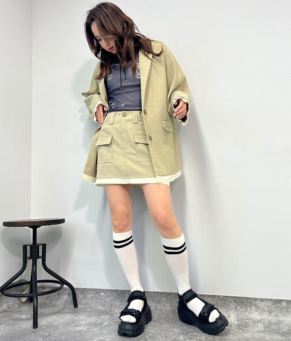 カットオフ テーラード ジャケット【別売りSETUP】 154-5570