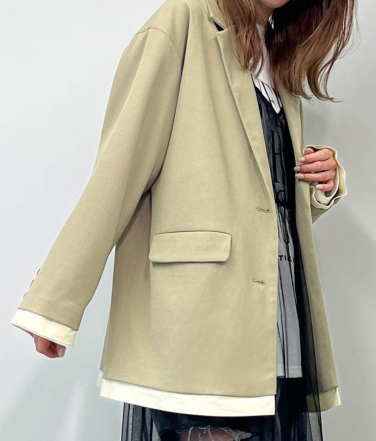 カットオフ テーラード ジャケット【別売りSETUP】 154-5570