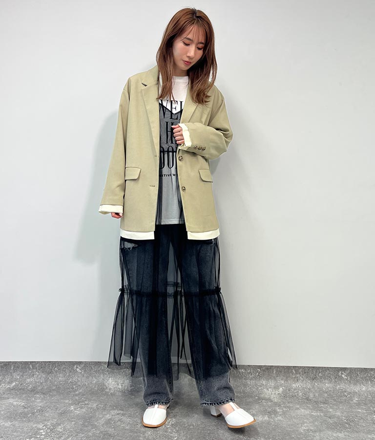 カットオフ テーラード ジャケット【別売りSETUP】 154-5570