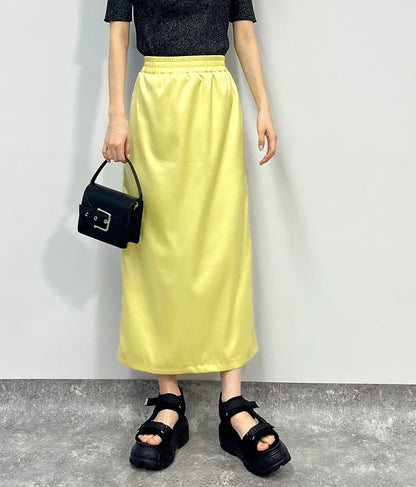 光沢 サテン ライン スカート 791-9160