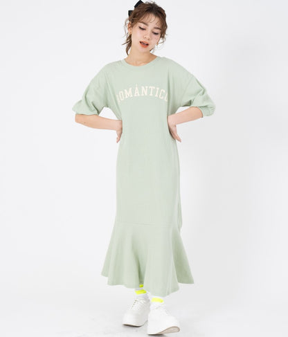 ROMANTICO ロゴ マーメイド ワンピース  527-6635