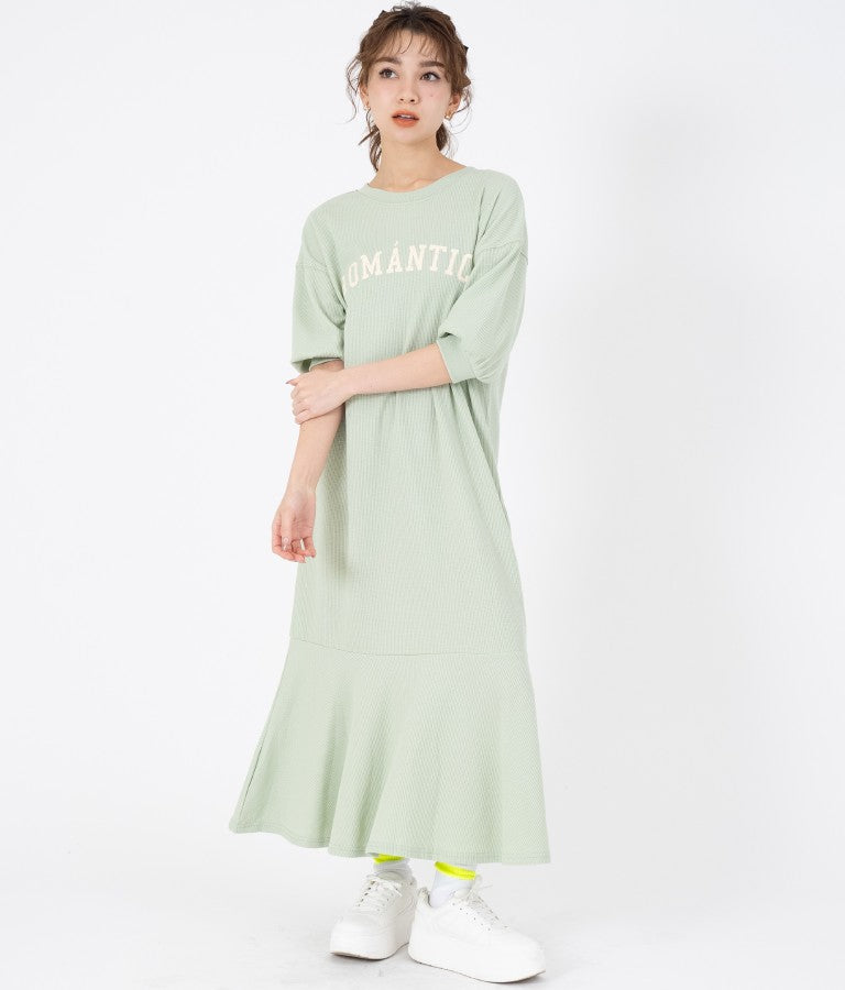 ROMANTICO ロゴ マーメイド ワンピース  527-6635