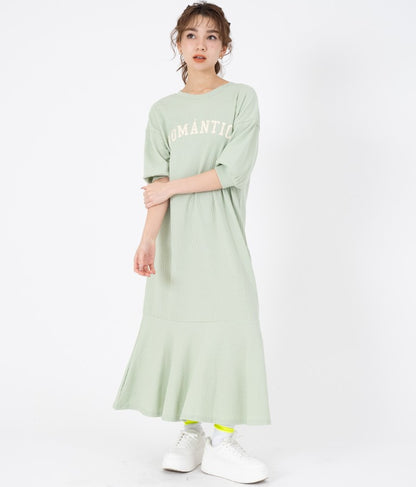 ROMANTICO ロゴ マーメイド ワンピース  527-6635