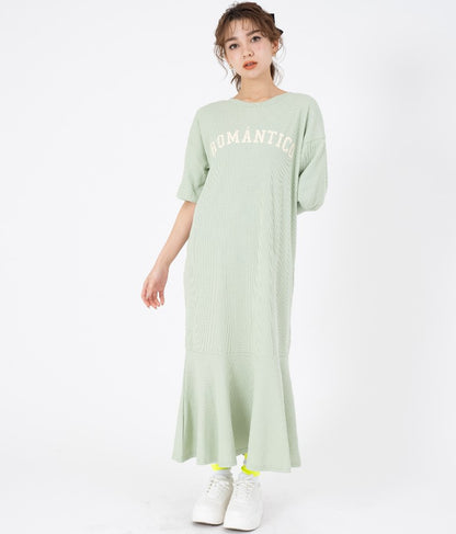 ROMANTICO ロゴ マーメイド ワンピース  527-6635