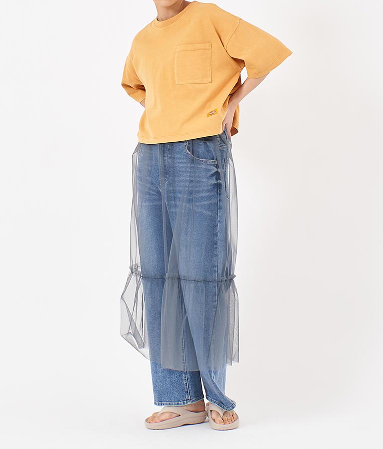別注 DICKIES ピグメント 染め 片 ポケット Tシャツ 793-9079