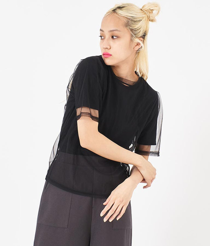 チュール × テレコ リブ Tシャツ セット 793-9170