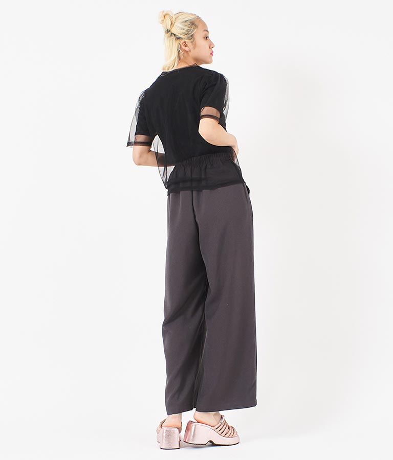 チュール × テレコ リブ Tシャツ セット 793-9170