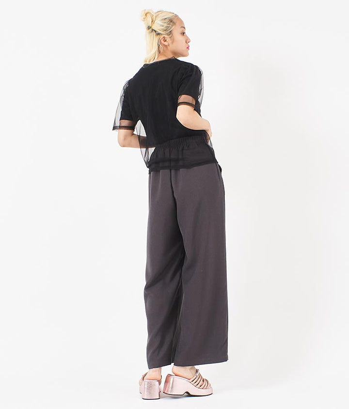 チュール × テレコ リブ Tシャツ セット 793-9170