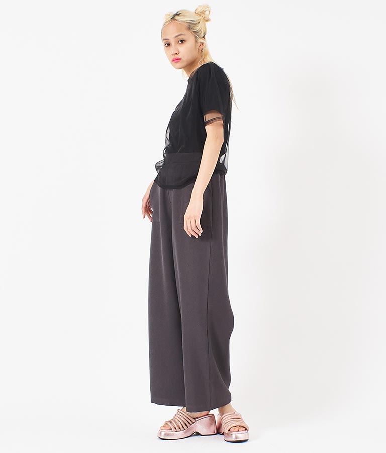 チュール × テレコ リブ Tシャツ セット 793-9170