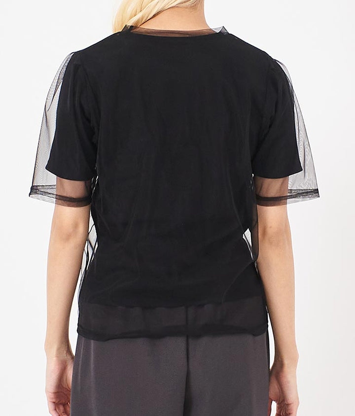 チュール × テレコ リブ Tシャツ セット 793-9170