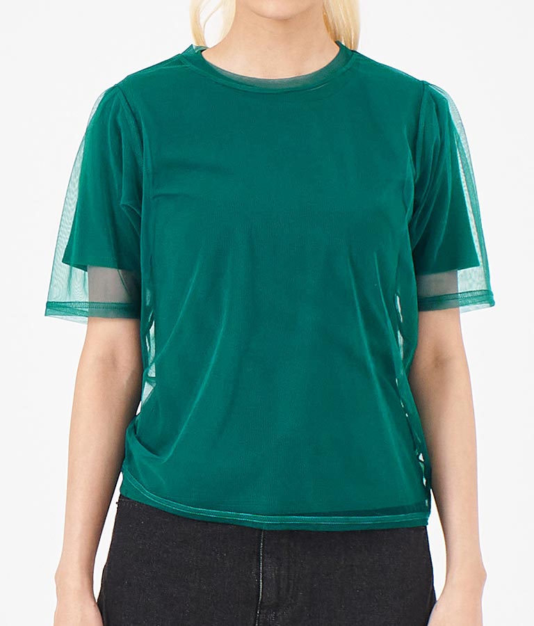 チュール × テレコ リブ Tシャツ セット 793-9170
