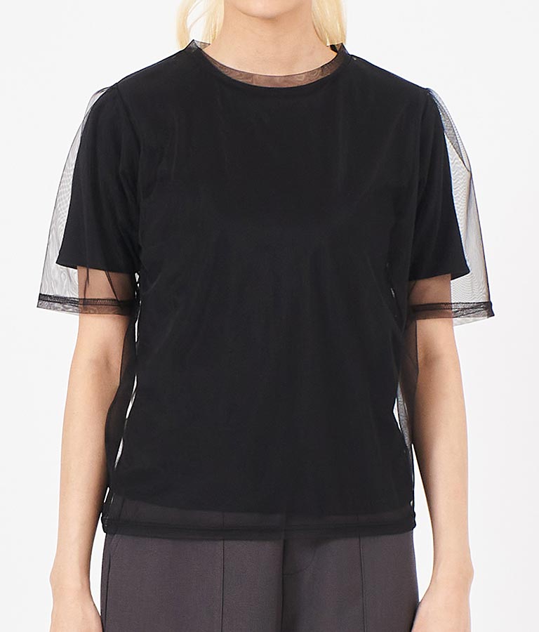 チュール × テレコ リブ Tシャツ セット 793-9170