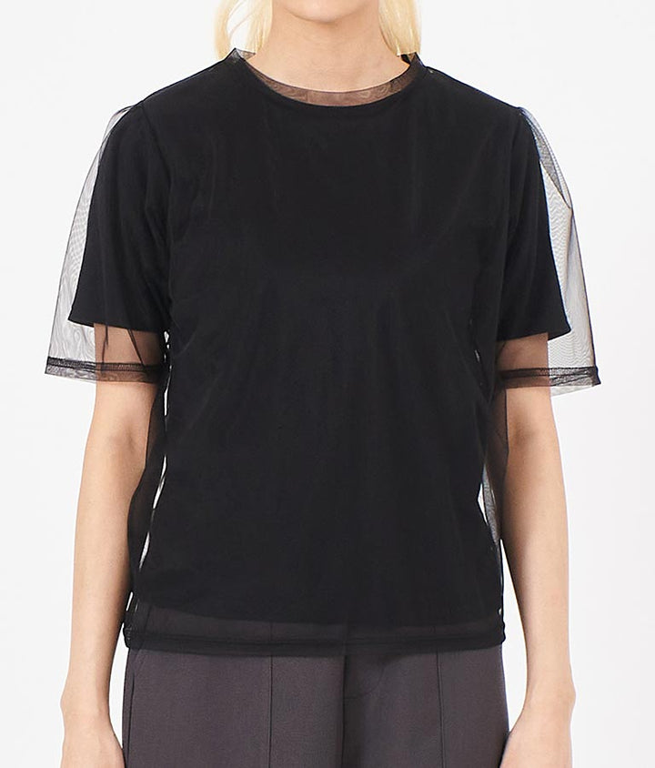 チュール × テレコ リブ Tシャツ セット 793-9170