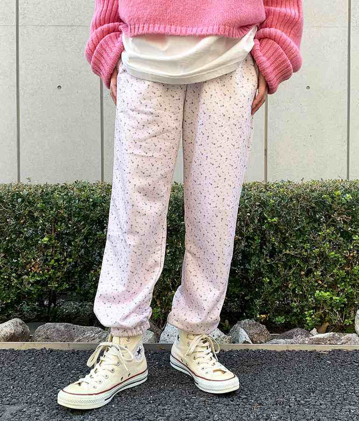 小花柄 ジョガー 裏毛 スウェット パンツ 852-5767