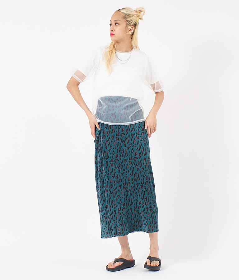 チュール × テレコ リブ Tシャツ セット 793-9170