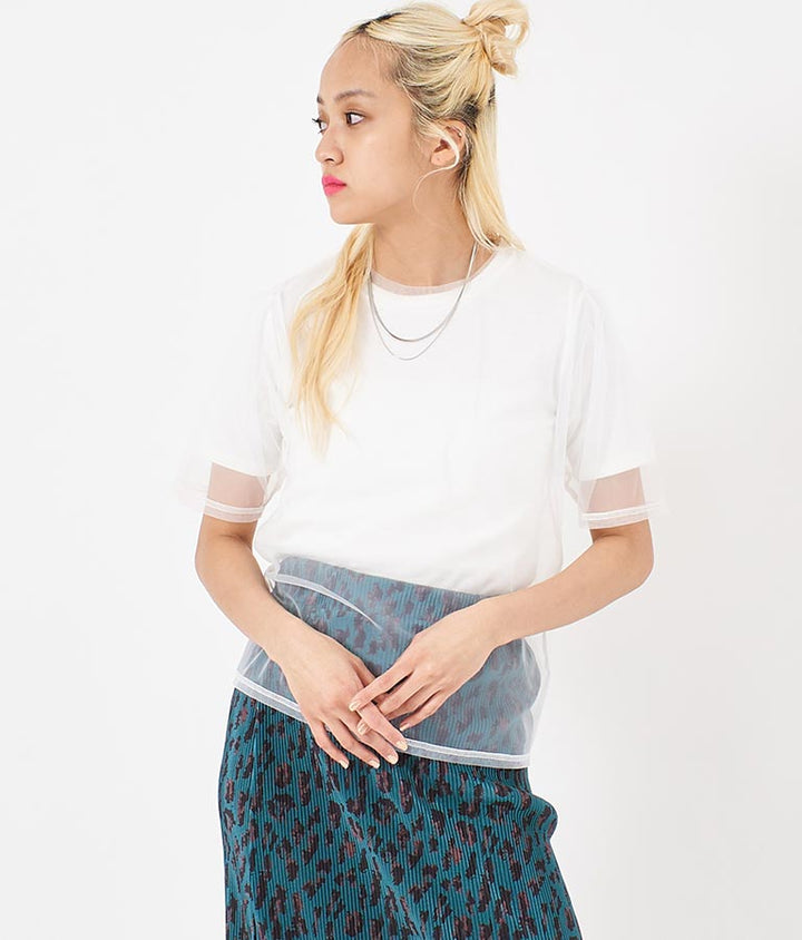 チュール × テレコ リブ Tシャツ セット 793-9170