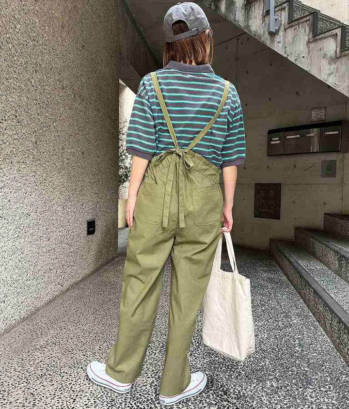 ハイウエスト サスペンダー サロペット パンツ 857-5805