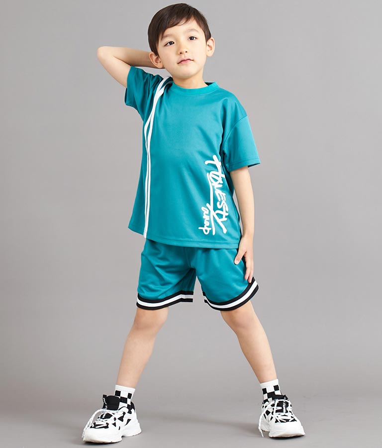 速乾 スポーティ ライン ハーフ パンツ