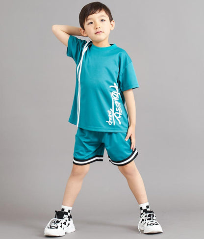 速乾 スポーティ ライン ハーフ パンツ