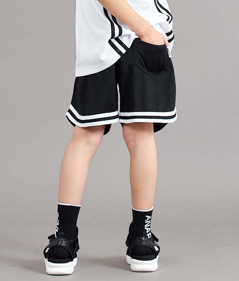 速乾 スポーティ ライン ハーフ パンツ 422-3272