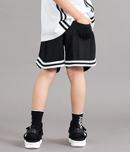 速乾 スポーティ ライン ハーフ パンツ 422-3272