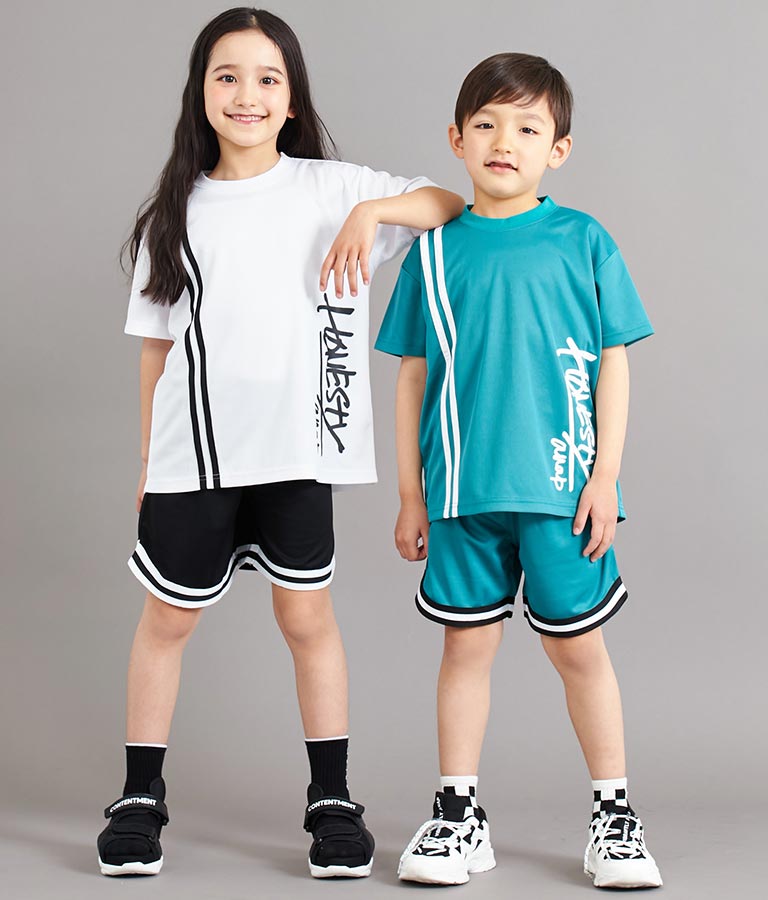 速乾 スポーティ ライン ハーフ パンツ 422-3272