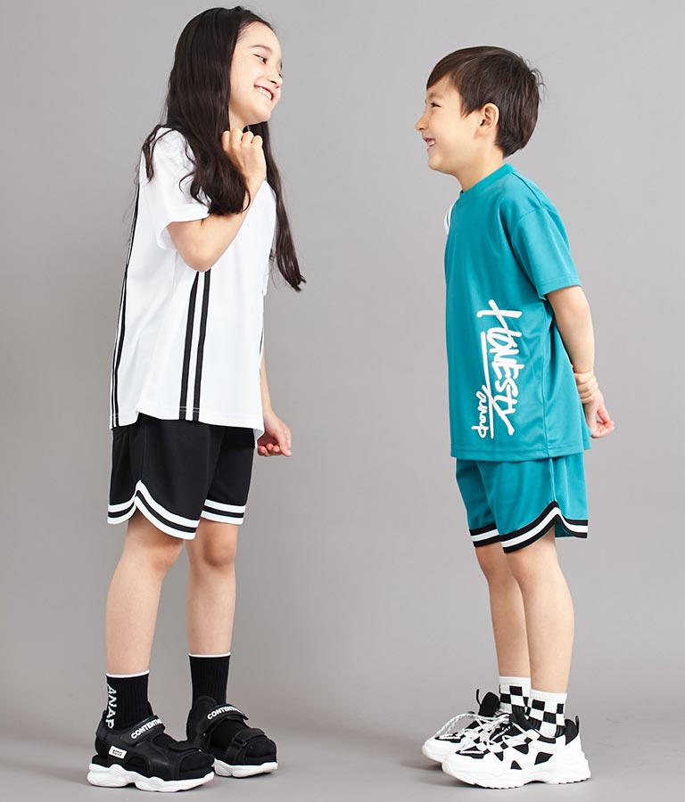 速乾 スポーティ ライン ハーフ パンツ 422-3272