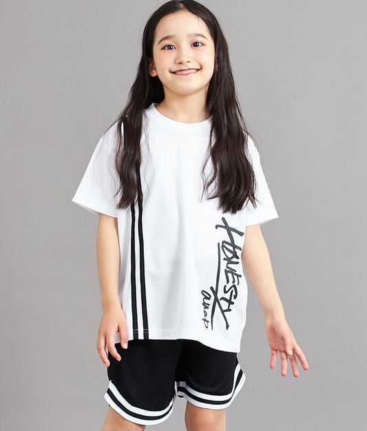 速乾 スポーティ ライン ビッグ Tシャツ 423-3271