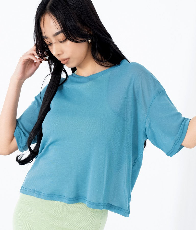 シアーネットTシャツ 493-2393