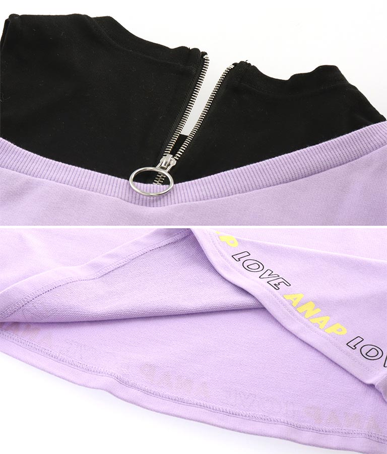 アシンメトリー オフショルダー バックジップ ワンピース 427-3278