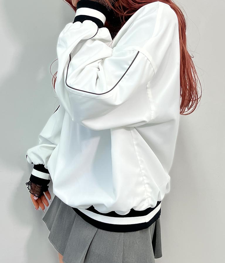 Vネック ライン リブ プルオーバー 793-9144