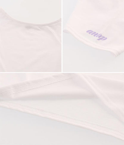 ハート あき ビーズ付 キャミソール + Tシャツ セット 428-3279