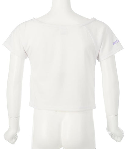 ハート あき ビーズ付 キャミソール + Tシャツ セット 428-3279