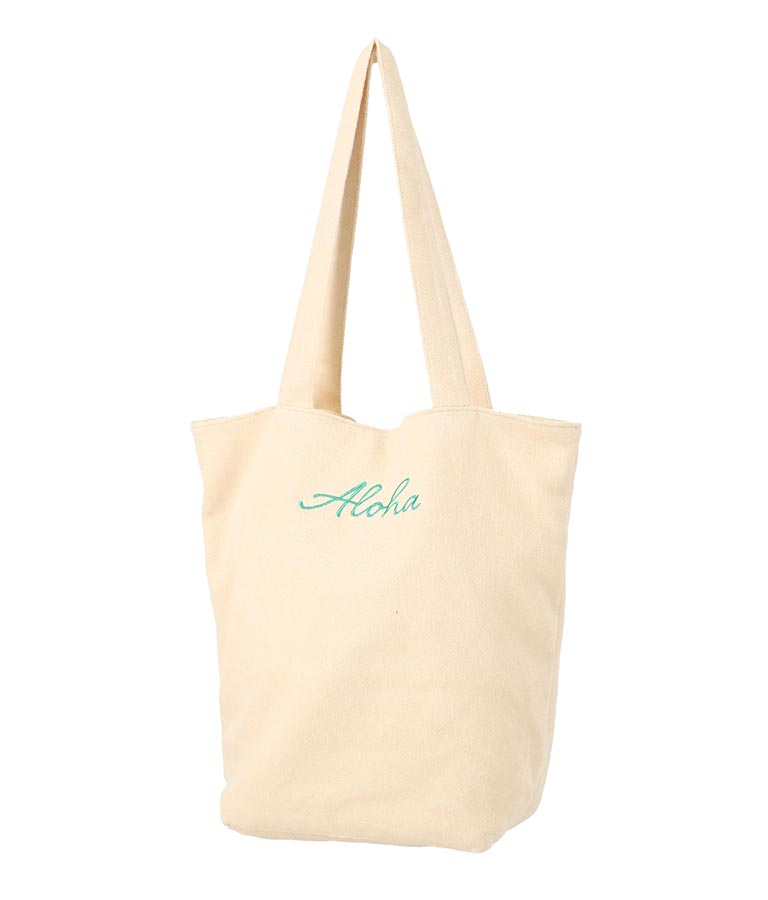 パイル ALOHA 刺繍トート バッグ 859-5873