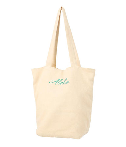 パイル ALOHA 刺繍トート バッグ 859-5873