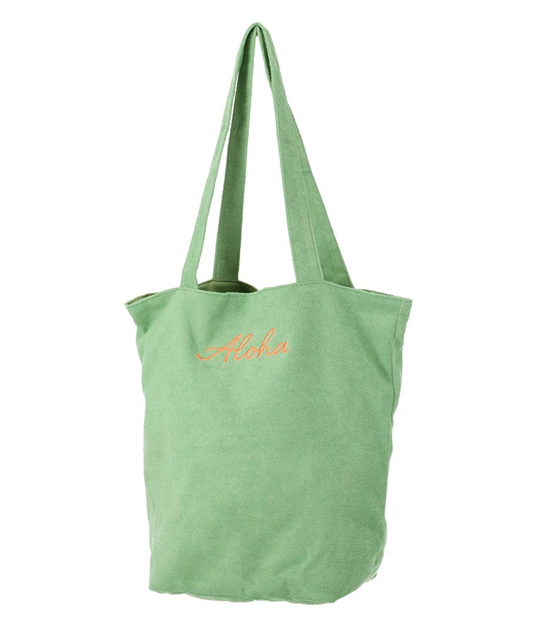 パイル ALOHA 刺繍トート バッグ 859-5873