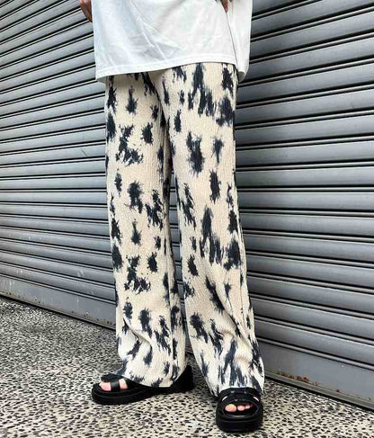 ニュアンス柄 プリーツ パンツ 792-9014