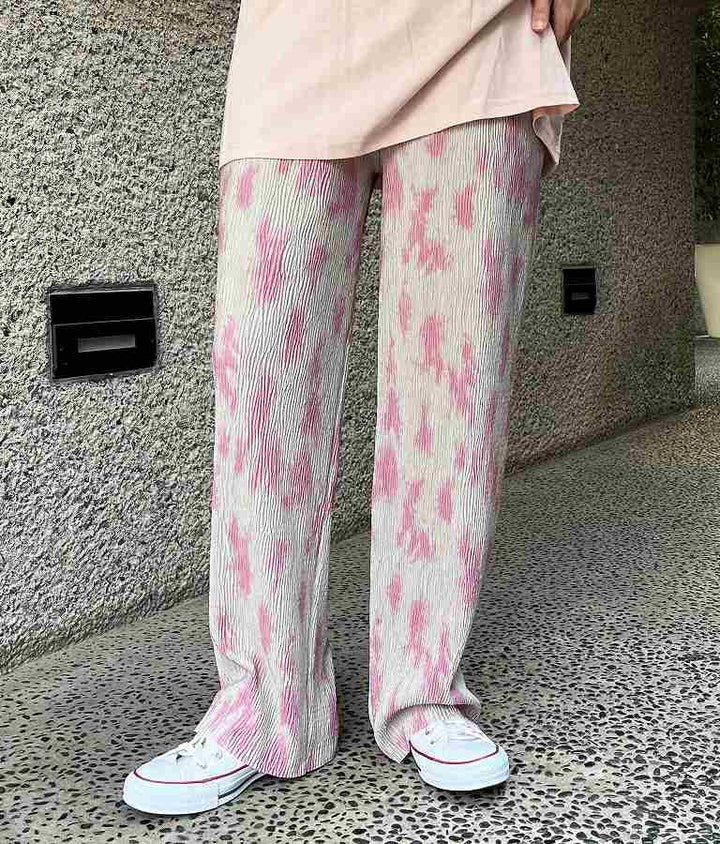 ニュアンス柄 プリーツ パンツ 792-9014