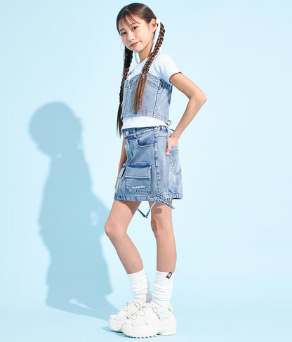 サイド ドロスト リボン カーゴ スカート 911-7477